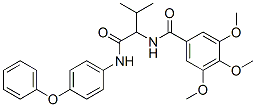 Benzamide, 3,4,5-trimethoxy-N-[2-methyl-1-[[(4-phenoxyphenyl)amino]carbonyl]propyl]- (9CI) Struktur