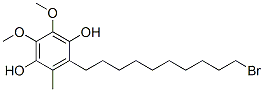 1,4-Benzenediol, 2-(10-bromodecyl)-5,6-dimethoxy-3-methyl- Struktur