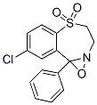 8-Chloro-3,4-dihydro-9b-phenyl-9bH-oxazirino[2,3-d][1,4]benzothiazepine 5,5-dioxide Struktur