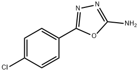 2-AMINO-5-(4-CHLOROPHENYL)-1 3 4-OXADIA& Struktur