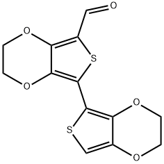 2,3-DIHYDRO-7-(2,3-DIHYDROTHIENO[3,4-B][1,4]DIOXIN-5-YL)THIENO[3,4-B][1,4]DIOXINE-5-CARBALDEHYDE Struktur