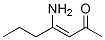 3-Hepten-2-one, 4-amino- (8CI) Struktur