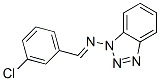 1-[(m-Chlorobenzylidene)amino]-1H-benzotriazole Struktur