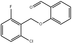 2-[(2-CHLORO-6-FLUOROBENZYL)OXY]BENZALDEHYDE Struktur