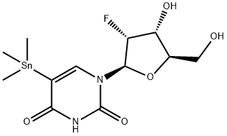 2'-DEOXY-2'-FLUORO-5-(TRIMETHYLSTANNYL)-URIDINE Struktur