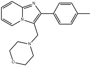 3-(Morpholinomethyl)-2-(p-tolyl)imidazo[1,2-a]pyridine Struktur