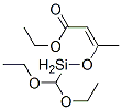 ethyl 3-[(diethoxymethylsilyl)oxy]-2-butenoate  Struktur