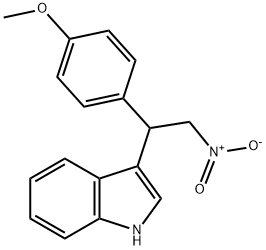 3-[1-(4-METHOXY-PHENYL)-2-NITRO-ETHYL]-1H-INDOLE Struktur