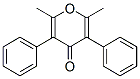 2,6-dimethyl-3,5-diphenyl-pyran-4-one Struktur