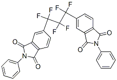 5,5'-(1,1,2,2,3,3-Hexafluoro-1,3-propanediyl)bis[2-phenyl-1H-isoindole-1,3(2H)-dione] Struktur