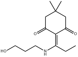 3-[(4,4-DIMETHYL-2,6-DIOXOCYCLOHEX-1-YLIDENE)ETHYL-AMINO]-PROPANOL Struktur