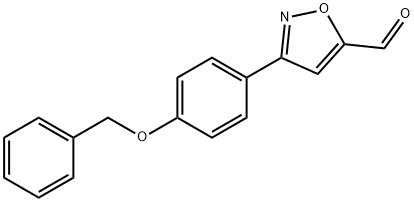 3-(4-BENZYLOXY-PHENYL)-ISOXAZOLE-5-CARBALDEHYDE Struktur