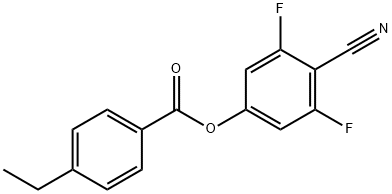 4-CYANO-3,5-DIFLUOROPHENYL 4-ETHYL-BENZOATE Struktur