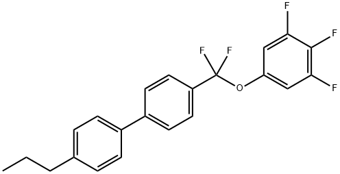 3,5-DIFLUORO-4-[DIFLUORO(3,4,5-TRIFLUOROPHENOXY) METHYL]-4'-PROPYL-1,1'-BIPHENYL. Struktur