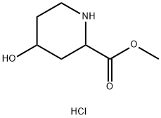 Methyl 4-Hydroxypiperidine-2-carboxylate Hydrochloride Struktur