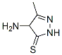 3H-Pyrazole-3-thione, 4-amino-2,4-dihydro-5-methyl- (9CI) Struktur