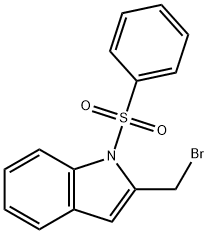 2-(BROMOMETHYL)-1-(PHENYLSULFONYL)-1H-INDOLE Struktur