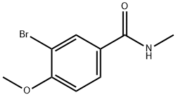 3-bromo-4-methoxy-N-methylbenzamide Struktur