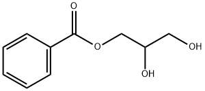 2,3-dihydroxypropyl benzoate Struktur