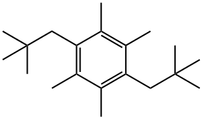 1,4-Bis(2,2-dimethylpropyl)-2,3,5,6-tetramethylbenzene Struktur