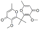 2,2'-Isopropylidenebis(3-methoxy-6-methyl-4H-pyran-4-one) Struktur