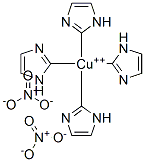 tetrakis(imidazolyl)copper(II) dinitrate Struktur