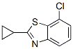 Benzothiazole, 7-chloro-2-cyclopropyl- (9CI) Struktur