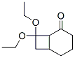 Bicyclo[4.2.0]octan-2-one, 8,8-diethoxy- (9CI) Struktur