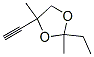 1,3-Dioxolane,  2-ethyl-4-ethynyl-2,4-dimethyl- Struktur