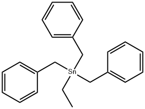 Tribenzylethylstannane Struktur