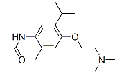 2-Acetylamino-5-(2-dimethylaminoethoxy)-p-cymene Struktur