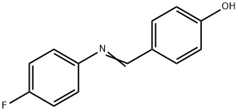 4-[[(4-Fluorophenyl)imino]methyl]-phenol Struktur