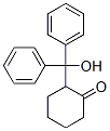 Cyclohexanone,  2-(hydroxydiphenylmethyl)- Struktur