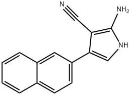 2-AMino-4-(naphthalen-2-yl)-1H-pyrrole-3-carbonitrile Struktur