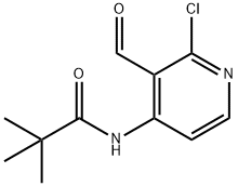 N-(2-CHLORO-3-FORMYLPYRIDIN-4-YL)PIVALAMIDE Struktur