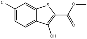 METHYL 6-CHLORO-3-HYDROXYBENZO[B]THIOPHENE-2-CARBOXYLATE Struktur