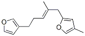 2-[(E)-5-(3-Furyl)-2-methyl-2-pentenyl]-4-methylfuran Struktur