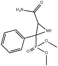 [3-(Aminocarbonyl)-2-phenyl-2-aziridinyl]phosphonic acid dimethyl ester Struktur