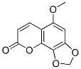 5-Methoxy-7,8-methylenedioxycoumarin Struktur