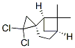 (1alpha,2beta,5alpha)-2',2'-dichloro-6,6-dimethylspiro[bicyclo[3.1.1]heptane-2,1'-cyclopropane] Struktur