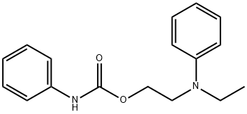 2-(N-ethylanilino)ethyl carbanilate Struktur