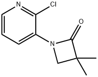 1-(2-CHLOROPYRIDIN-3-YL)-3,3-DIMETHYLAZETIDIN-2-ONE Struktur