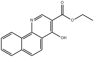 4-HYDROXYBENZO[H]QUINOLINE-3-CARBOXYLIC ACID ETHYL ESTER Struktur