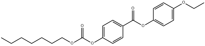 N-HEPTYL 4-(4'-ETHOXYPHENOXYCARBONYL)PHENYL CARBONATE Struktur