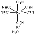 POTASSIUM HEXACYANORUTHENATE(II) HYDRATE Struktur