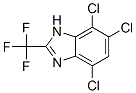 4,6,7-Trichloro-2-(trifluoromethyl)-1H-benzimidazole Struktur