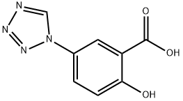 2-HYDROXY-5-(1H-TETRAZOL-1-YL)BENZOIC ACID Struktur