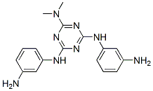 N,N'-Bis(3-aminophenyl)-N'',N''-dimethyl-1,3,5-triazine-2,4,6-triamine Struktur