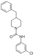 4-benzyl-N-(3-chlorophenyl)-1-piperidinecarboxamide Struktur