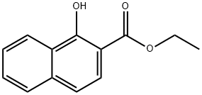 2-Naphthalenecarboxylic acid, 1-hydroxy-, ethyl ester Struktur